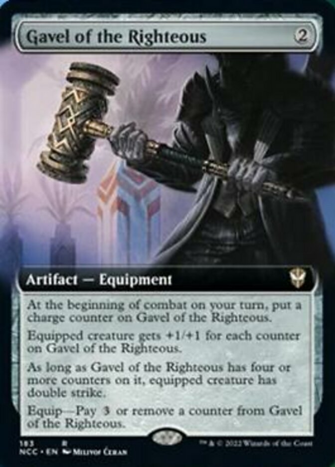 Gavel of the Righteous (Extended Art) [Streets of New Capenna Commander] | Exor Games Bridgewater