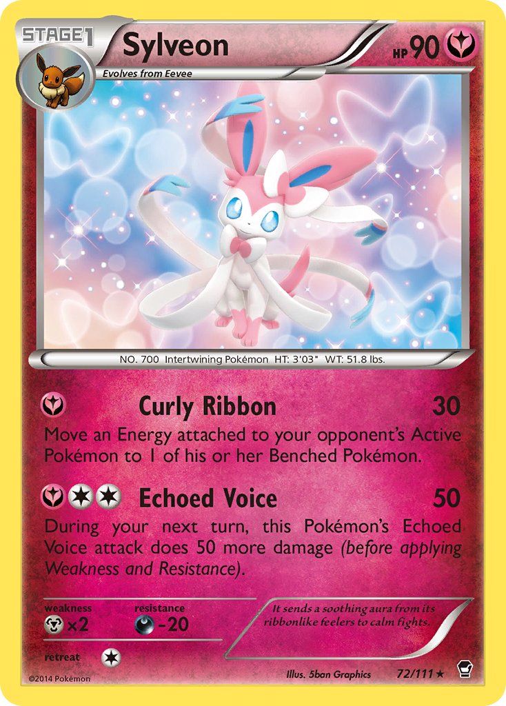 Sylveon (72/111) (Theme Deck Exclusive) [XY: Furious Fists] | Exor Games Bridgewater