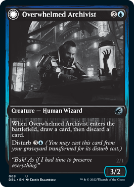 Overwhelmed Archivist // Archive Haunt [Innistrad: Double Feature] | Exor Games Bridgewater