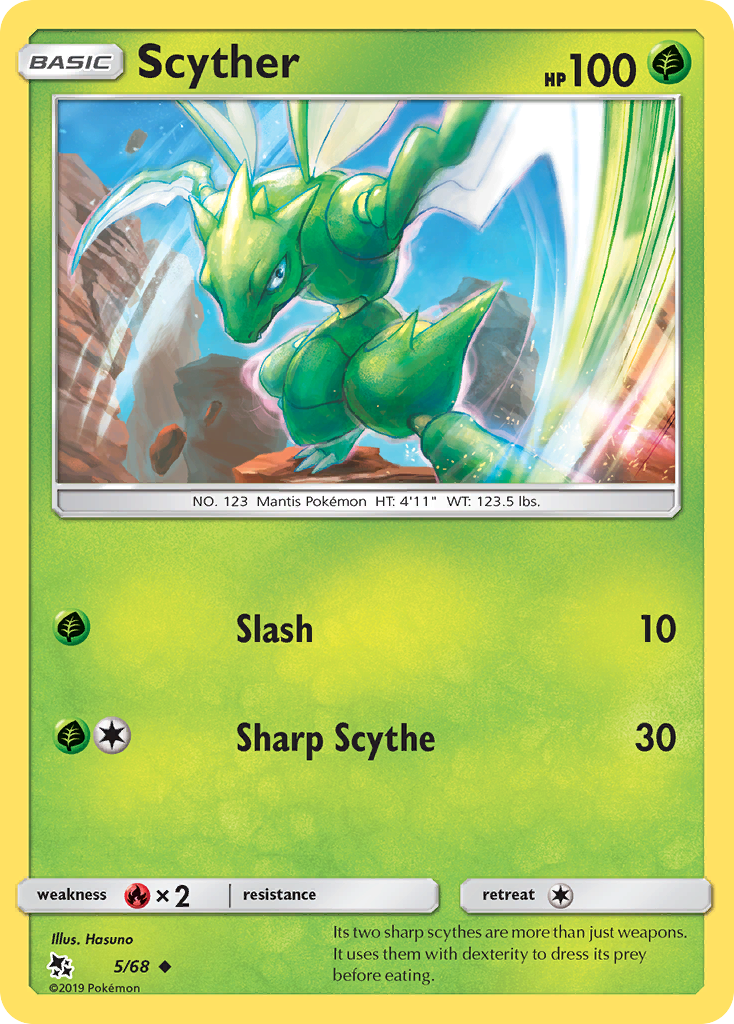 Scyther (5/68) [Sun & Moon: Hidden Fates] | Exor Games Bridgewater