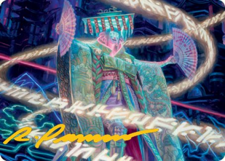 Satsuki, the Living Lore Art Card (Gold-Stamped Signature) [Kamigawa: Neon Dynasty Art Series] | Exor Games Bridgewater