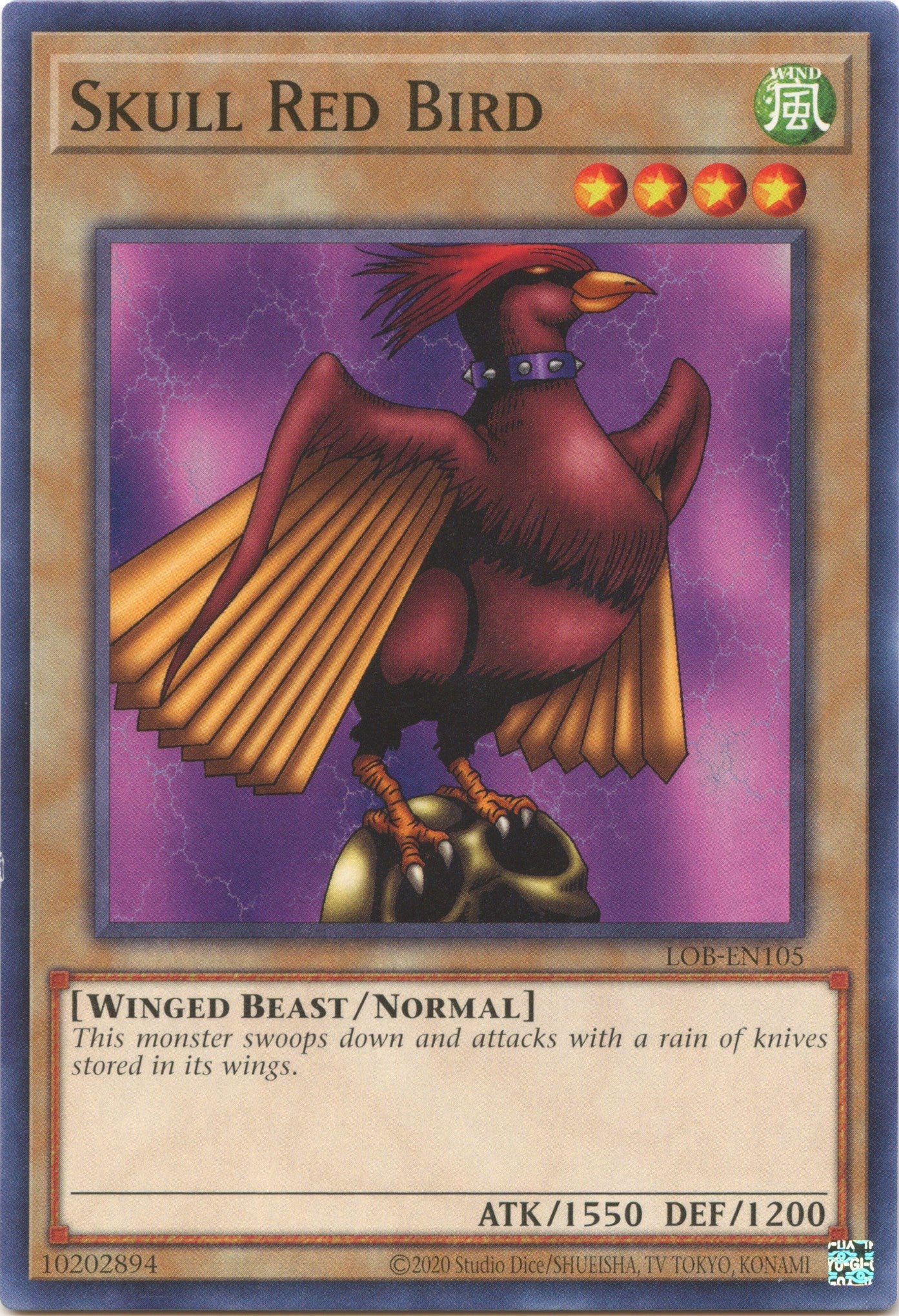 Skull Red Bird (25th Anniversary) [LOB-EN105] Common | Exor Games Bridgewater