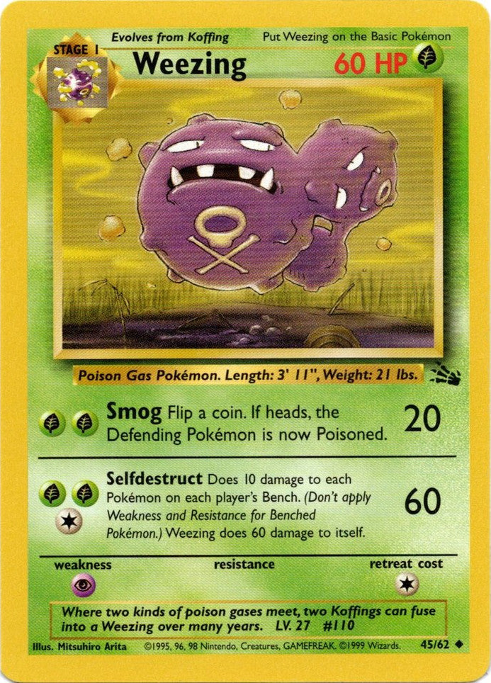 Weezing (45/62) [Fossil Unlimited] | Exor Games Bridgewater