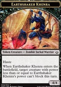 Earthshaker Khenra // Cat Double-sided Token [Hour of Devastation Tokens] | Exor Games Bridgewater