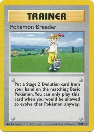 Pokemon Breeder (76/102) [Base Set Shadowless Unlimited] | Exor Games Bridgewater