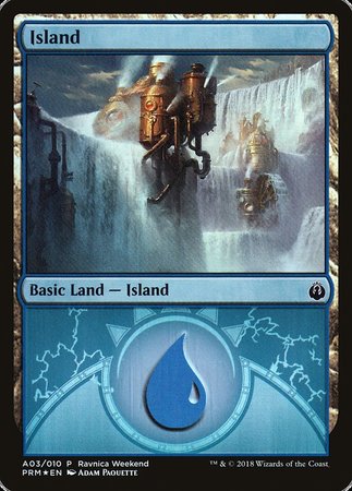 Island - Izzet (A03) [GRN Ravnica Weekend] | Exor Games Bridgewater