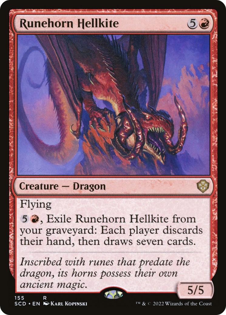 Runehorn Hellkite [Starter Commander Decks] | Exor Games Bridgewater