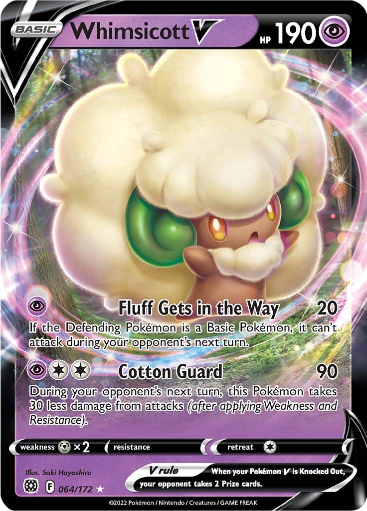 Whimsicott V (064/172) [Sword & Shield: Brilliant Stars] | Exor Games Bridgewater