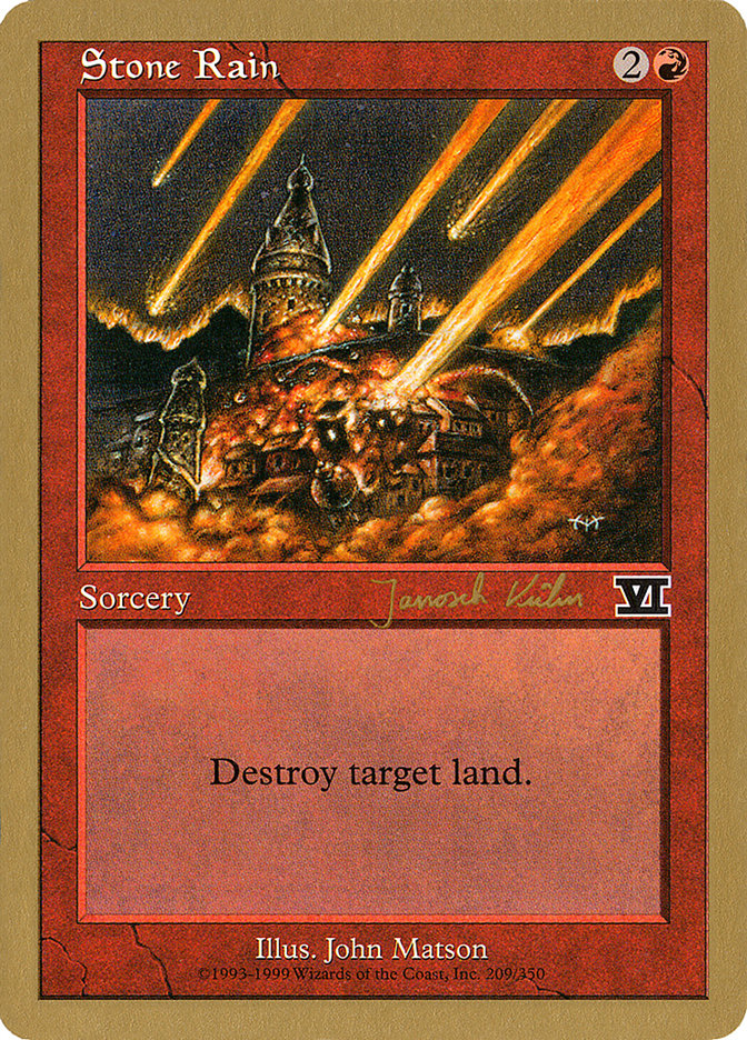 Stone Rain (Janosch Kuhn) [World Championship Decks 2000] | Exor Games Bridgewater