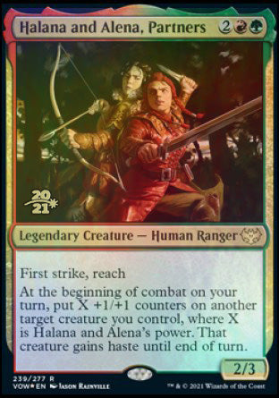 Halana and Alena, Partners [Innistrad: Crimson Vow Prerelease Promos] | Exor Games Bridgewater