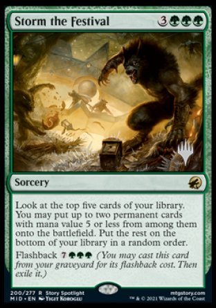 Storm the Festival (Promo Pack) [Innistrad: Midnight Hunt Promos] | Exor Games Bridgewater