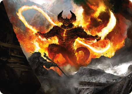 The Balrog, Flame of Udun Art Card [The Lord of the Rings: Tales of Middle-earth Art Series] | Exor Games Bridgewater