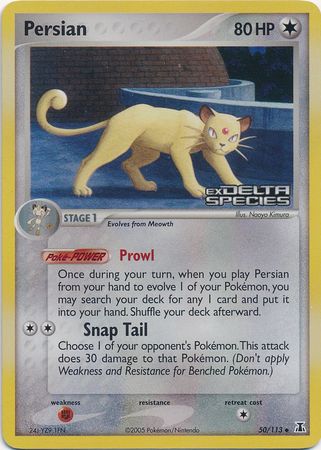 Persian (50/113) (Stamped) [EX: Delta Species] | Exor Games Bridgewater