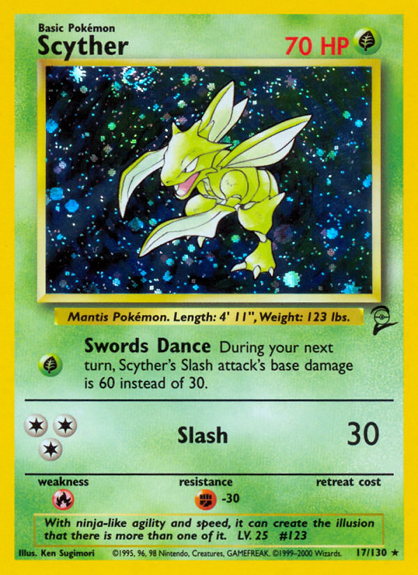 Scyther (17/130) [Base Set 2] | Exor Games Bridgewater