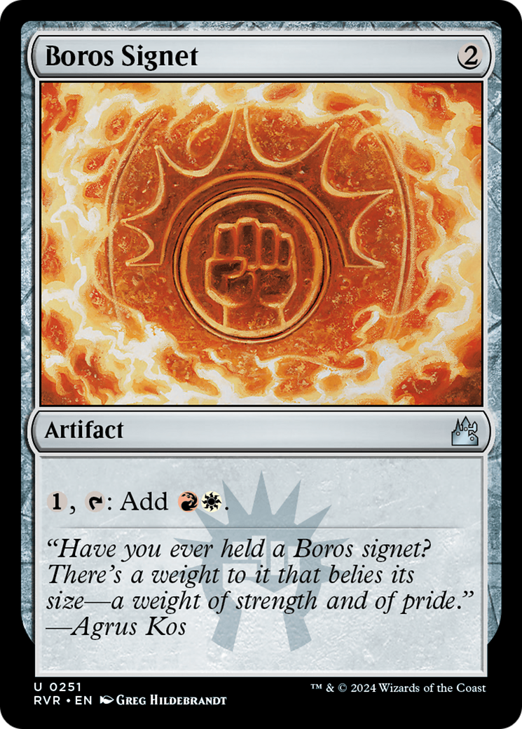 Boros Signet [Ravnica Remastered] | Exor Games Bridgewater