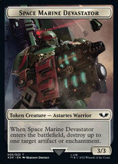 Soldier (002) // Space Marine Devastator Double-sided Token [Universes Beyond: Warhammer 40,000 Tokens] | Exor Games Bridgewater