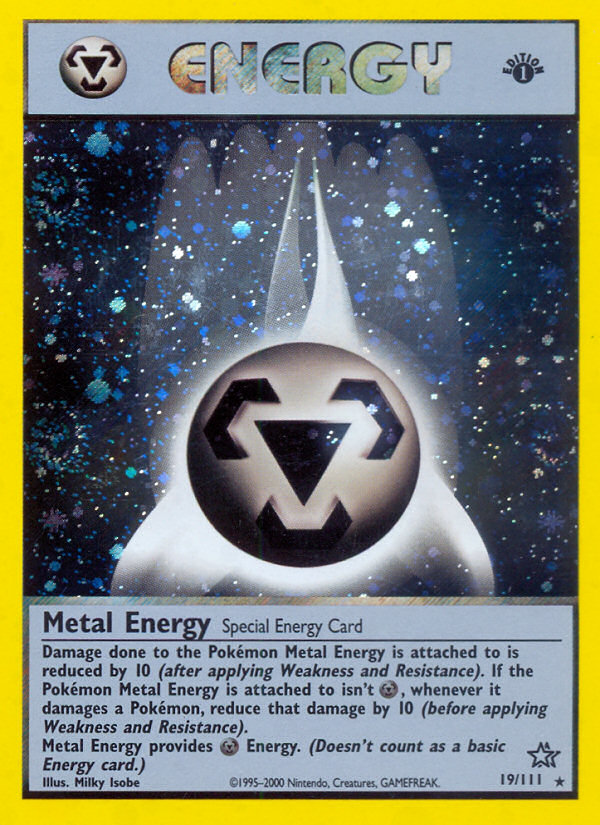 Metal Energy (19/111) [Neo Genesis 1st Edition] | Exor Games Bridgewater