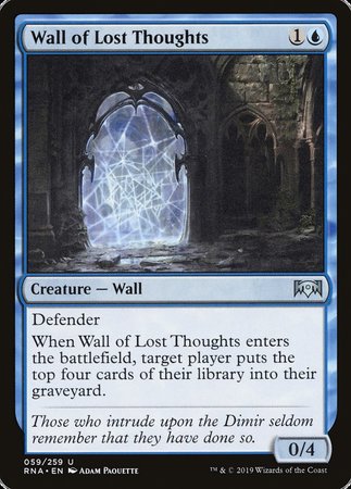 Wall of Lost Thoughts [Ravnica Allegiance] | Exor Games Bridgewater