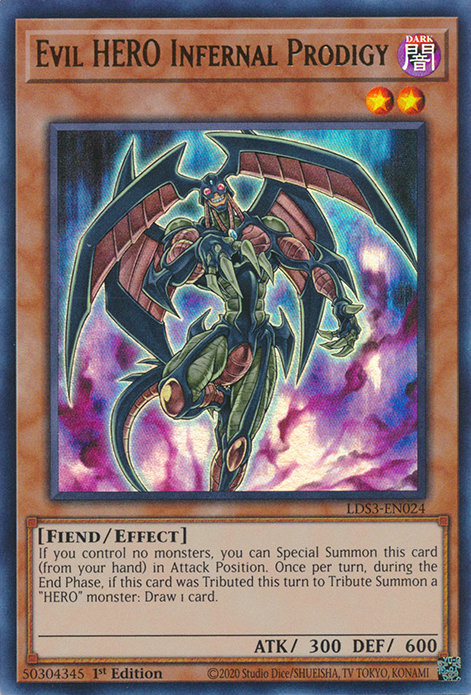 Evil HERO Infernal Prodigy [LDS3-EN024] Ultra Rare | Exor Games Bridgewater