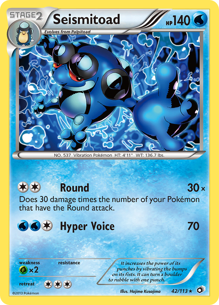 Seismitoad (42/113) [Black & White: Legendary Treasures] | Exor Games Bridgewater