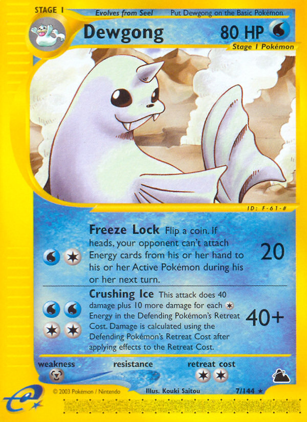 Dewgong (7/144) [Skyridge] | Exor Games Bridgewater