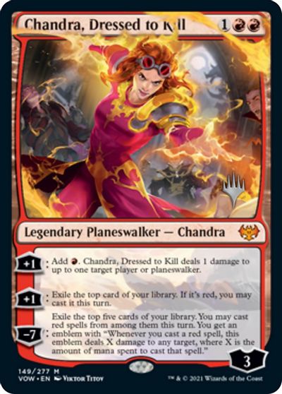 Chandra, Dressed to Kill (Promo Pack) [Innistrad: Crimson Vow Promos] | Exor Games Bridgewater