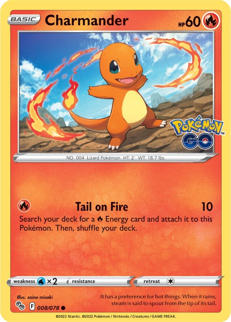 Charmander (008/078) [Pokémon GO] | Exor Games Bridgewater