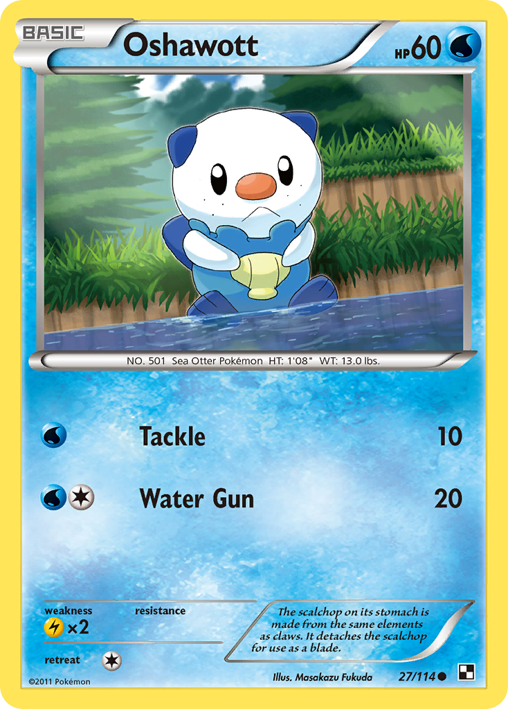 Oshawott (27/114) [Black & White: Base Set] | Exor Games Bridgewater