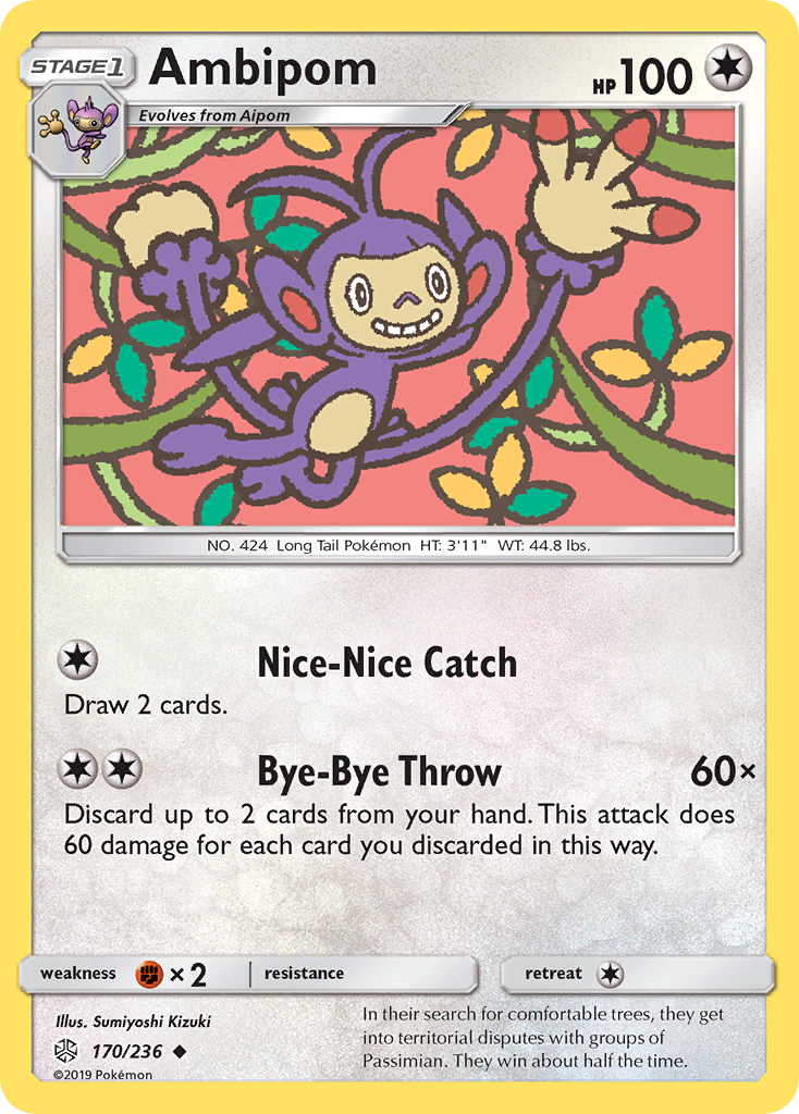 Ambipom (170/236) [Sun & Moon: Cosmic Eclipse] | Exor Games Bridgewater