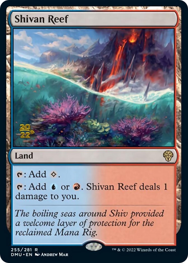 Shivan Reef [Dominaria United Prerelease Promos] | Exor Games Bridgewater