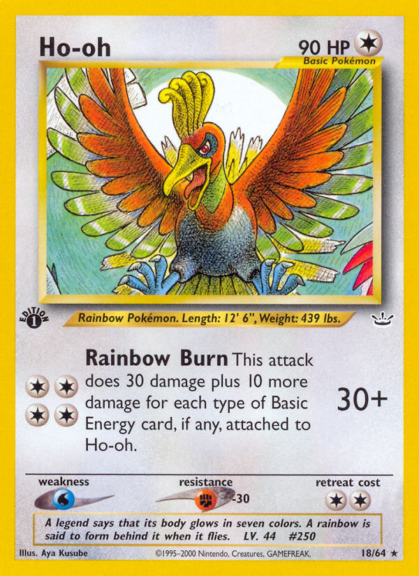 Ho-oh (18/64) [Neo Revelation 1st Edition] | Exor Games Bridgewater