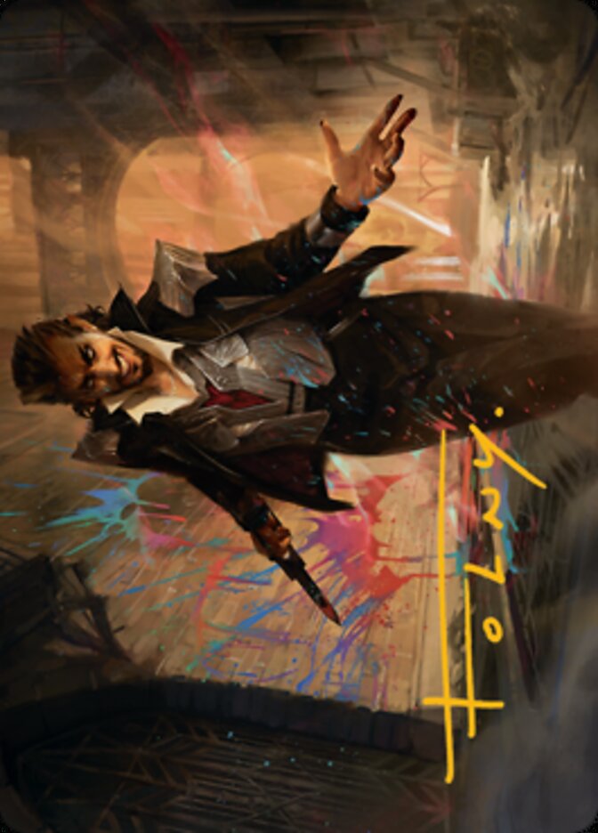 Anhelo, the Painter Art Card (Gold-Stamped Signature) [Streets of New Capenna Art Series] | Exor Games Bridgewater