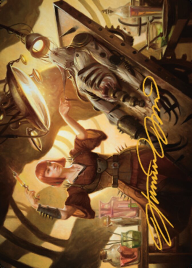 Ashnod, Flesh Mechanist Art Card (Gold-Stamped Signature) [The Brothers' War Art Series] | Exor Games Bridgewater