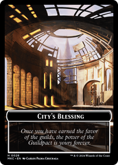 City's Blessing // Human Soldier Double-Sided Token [Murders at Karlov Manor Commander Tokens] | Exor Games Bridgewater