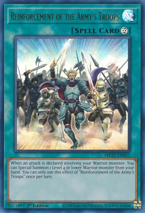 Reinforcement of the Armys Troops [MP22-EN051] Ultra Rare | Exor Games Bridgewater