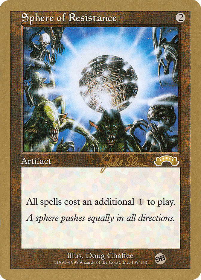 Sphere of Resistance (Jakub Slemr) (SB) [World Championship Decks 1999] | Exor Games Bridgewater