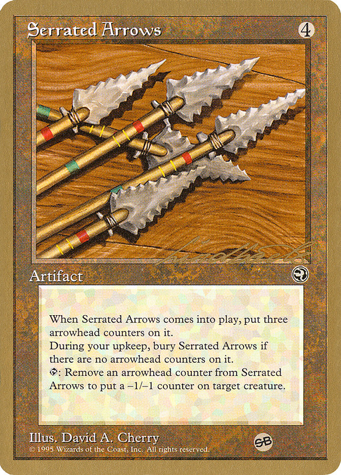 Serrated Arrows (Leon Lindback) (SB) [Pro Tour Collector Set] | Exor Games Bridgewater