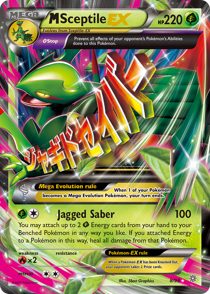 M Sceptile EX (8/98) [XY: Ancient Origins] | Exor Games Bridgewater