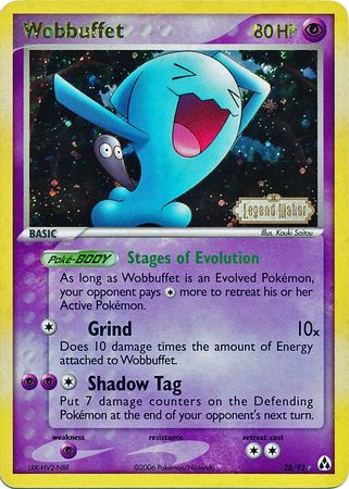 Wobbuffet (28/92) (Stamped) [EX: Legend Maker] | Exor Games Bridgewater