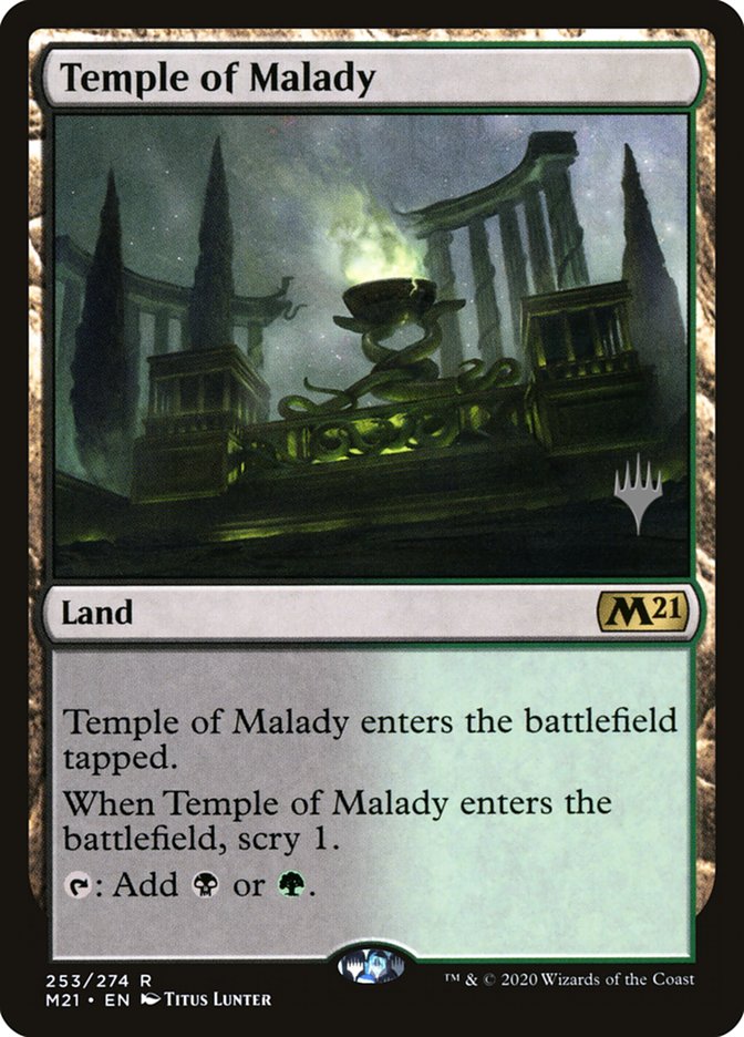 Temple of Malady (Promo Pack) [Core Set 2021 Promos] | Exor Games Bridgewater