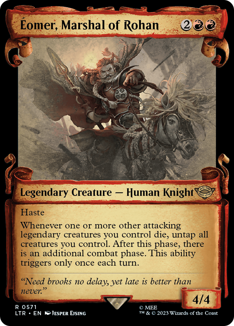 Eomer, Marshal of Rohan [The Lord of the Rings: Tales of Middle-Earth Showcase Scrolls] | Exor Games Bridgewater