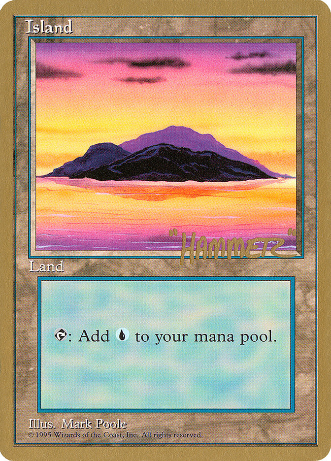 Island (shr368) (Shawn "Hammer" Regnier) [Pro Tour Collector Set] | Exor Games Bridgewater