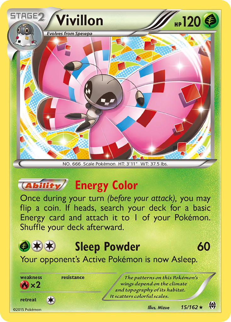 Vivillon (15/162) [XY: BREAKthrough] | Exor Games Bridgewater