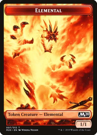 Elemental Token [Core Set 2020 Tokens] | Exor Games Bridgewater