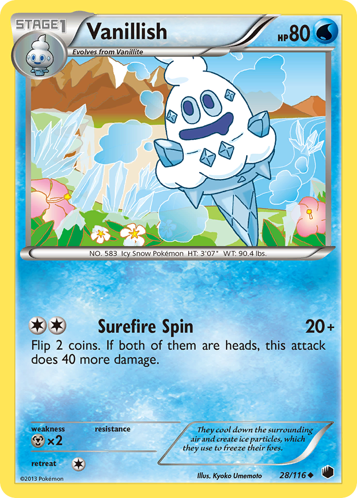 Vanillish (28/116) [Black & White: Plasma Freeze] | Exor Games Bridgewater