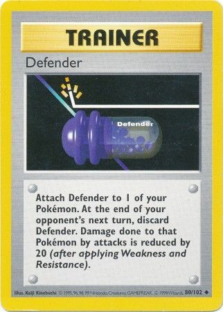 Defender (80/102) [Base Set Shadowless Unlimited] | Exor Games Bridgewater