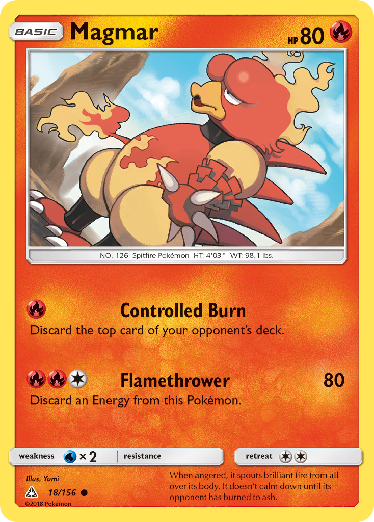 Magmar (18/156) [Sun & Moon: Ultra Prism] | Exor Games Bridgewater