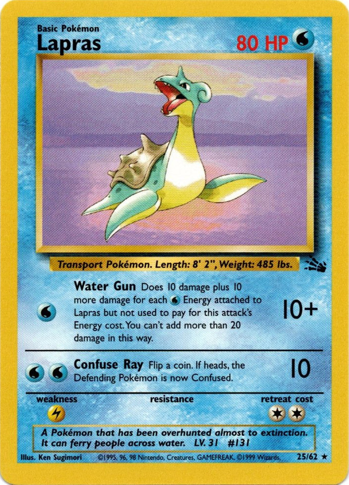 Lapras (25/62) [Fossil Unlimited] | Exor Games Bridgewater