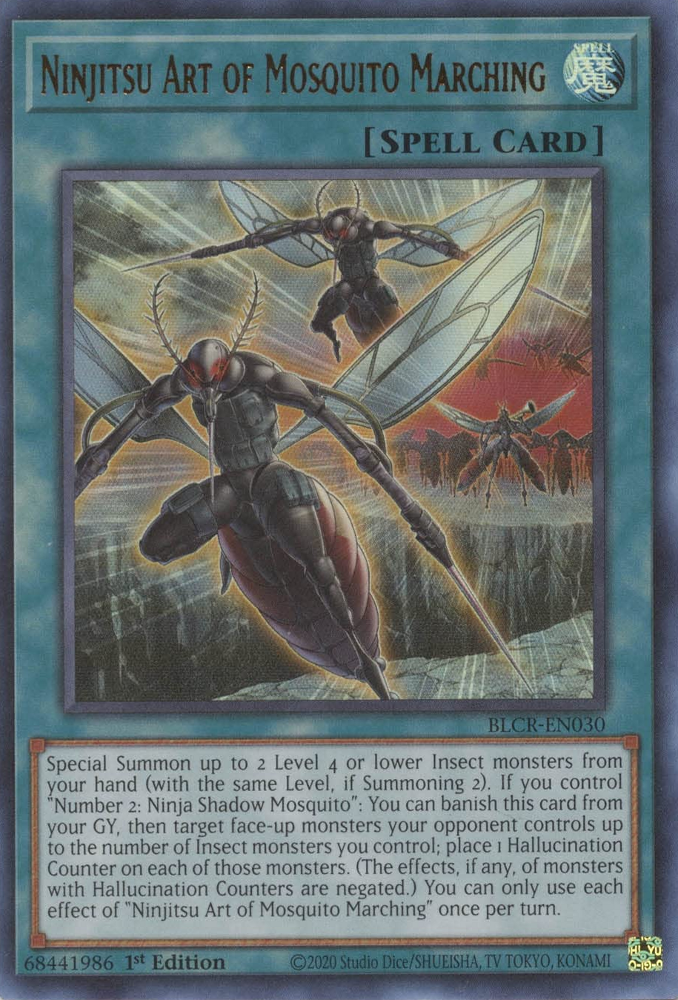 Ninjitsu Art of Mosquito Marching [BLCR-EN030] Ultra Rare | Exor Games Bridgewater