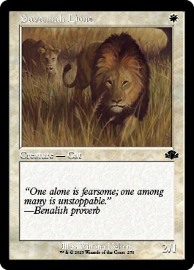 Savannah Lions (Retro) [Dominaria Remastered] | Exor Games Bridgewater